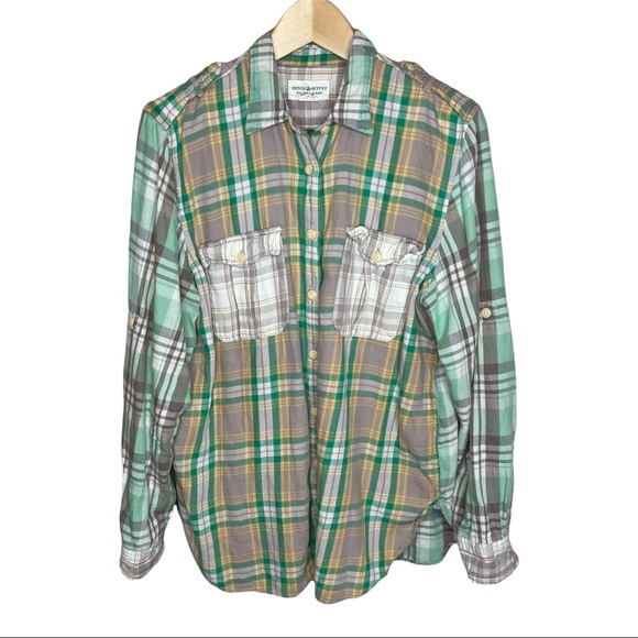 Denim & Supply Ralph Lauren Tops - Denim & Supply Ralph Lauren Plaid Cotton Button Up Shirt Size Large Womens